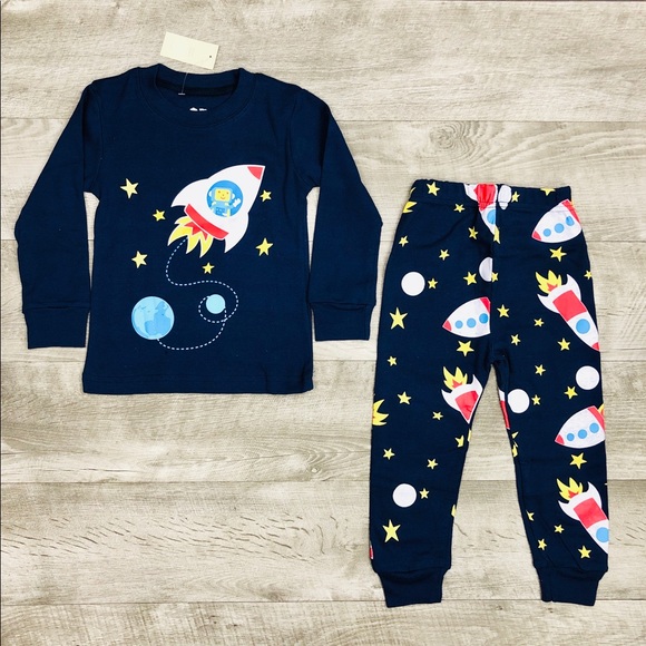 Other - BOYS TODDLER ROCKET SHIP PIJAMAS
